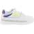 DSQUARED2 Smooth Leather New Jersey Sneakers In 9 WHITE YELLOW PURPLE