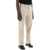 AMI Alexandre Matiussi Cotton Satin Chino Pants In BEIGE CLAIR