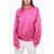 THE ANDAMANE Satin Lupe Bomber Jacket Pink