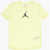 Nike Air Jordan Solid Color Crew-Neck T-Shirt With Printed Logo Yellow