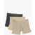 Nike Solid Color 3 Pairs Of Boxers Set Beige
