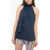 Michael Kors Michael Top With Bow Neck Blue
