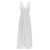 P.A.R.O.S.H. Long White Dress with Knot Detail in Cotton Woman WHITE
