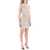 Alessandra Rich One-Shoulder Mini Dress In Polka WHITE BLACK