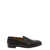 Doucal's Black Pull On Loafers in Woven Leather Man BLACK