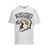 Kenzo White T-Shirt with Tiger Varsity Embroidery in Cotton Man WHITE