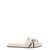 Brunello Cucinelli White Sandals with Crossover Strap and Monile in Leather Woman WHITE