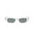 Off-White OFF-WHITE Fillmore rectangle-frame sunglasses WHITE DARK GREY