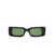 Off-White OFF-WHITE Arthur rectangle-frame sunglasses BLACK GREEN