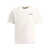 Palm Angels White T-Shirt With Frontal Logo In Cotton Man WHITE