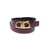 Ferragamo Bordeaux And Black Reversible Belt With Gancini Buckle In Smooth Leather Woman RED
