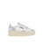 AUTRY AUTRY PLATFORM LOW SNEAKERS IN WHITE AND SILVER LEATHER WHITE