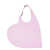 COPERNI 'Heart' Pink Tote Bag with Logo Print in Leather Woman PINK