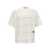 Burberry Logo embroidery striped t-shirt White
