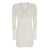 ROTATE Birger Christensen Mini White Dress with Rose Patch in Lace Woman WHITE