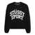 STÜSSY STÜSSY Logo cotton blend sweatshirt BLACK