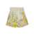 ZIMMERMANN Yellow Bermuda Shorts with Floral Print in Linen Woman YELLOW