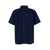A.P.C. Blue Short Sleeve Shirt with Patch Pocket in Cotton Denim Man BLU