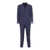 LUIGI BIANCHI Blue pinstripe suit Blue