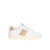 SAINT SNEAKERS White and pink leather tennis White