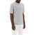 Brunello Cucinelli Overlapped-Effect T-Shirt In Linen And Cotton GRIGIO MEDIO OFF WHITE