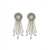 Alessandra Rich Round Clip-On Earrings SILVER