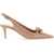 Valentino Garavani "Rockstud Bow" Slingback Pumps POWDER