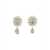 Magda Butrym Crystal Plate Earrings SILVER