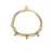 Alexander McQueen Bracciale Con Catena Skull Pearl GOLD