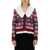 Ganni V-Neck Cardigan MULTICOLOUR