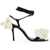 Magda Butrym Sandal With Flower Detail BLACK