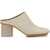 UMA WANG Leather Mule. WHITE