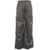 Cambio Cargo pants with floral embroidery Grey