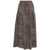 Liu Jo Maxi skirt with slit Brown