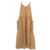 Kaos Maxi dress with flounces Brown