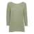 Fabiana Filippi Green boat-neck sweater Green