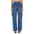MOSCHINO JEANS MOSCHINO JEANS CARGO PANTS BLUE