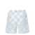 Versace VERSACE Swim shorts with Medusa Contrast print and checkered pattern CELESTE E BIANCO