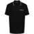 Versace Versace Cotton Polo With Logo And Collar Stripe BLACK
