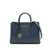 Michael Kors MICHAEL KORS Ruthie Small Hammered Leather Handbag BLUE