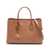 Michael Kors MICHAEL KORS Ruthie Large Hammered Leather Tote BROWN