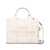 Marc Jacobs MARC JACOBS LEATHER TOTE BAG COTTON/SILVER