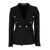 Tagliatore Black Tweed Double-Breasted Blazer in Cotton Blend Woman BLACK