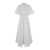 SARA ROKA White Chemisier Long Dress in Techno Fabric Woman WHITE