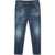 Dondup DONDUP Brithon Jeans with paint-effect print in cotton BLUE