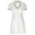 COURRÈGES Logo embroidery dress White