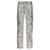 PURPLE 'Metallic monogram' jeans Silver