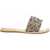 DE SIENA Sandals "Chanelle" with pearl embroidery Gold