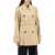 Burberry Double-Breasted Midi Trench Coat FLAX