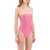 OSEREE One-Piece Swimsuit With Crystals FLAMINGO